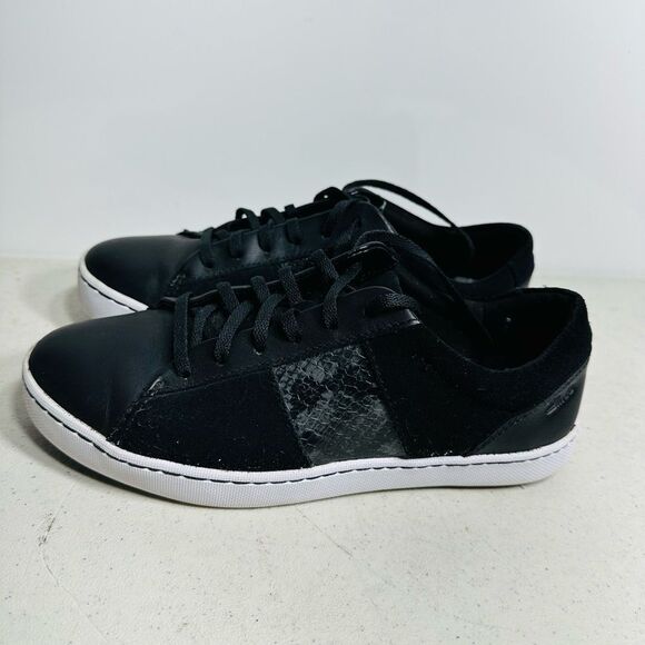 CLARKS COLLECTION womens lace up black PAWLEY RILEE comfort shoes size 8,5M - Picture 4 of 8